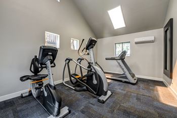 State of the art cardio equipment at fitness center at 1750 on first, california, 93065